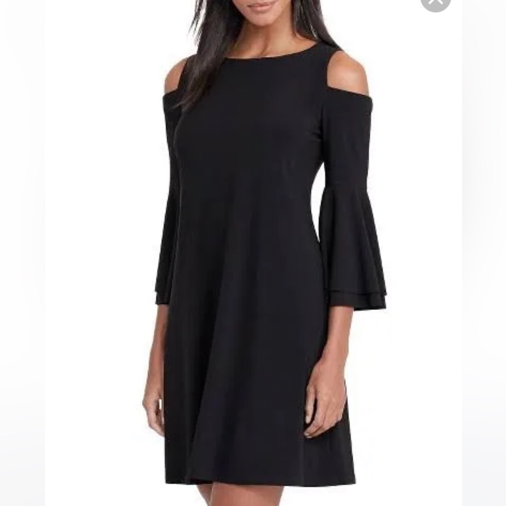 Ralph Lauren Women's Cold Shoulder Jersey A-Line Dress